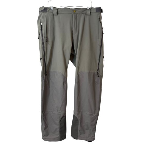 Outdoor Research Men's Pants Trailbreaker Shell Snow Mountain Trail Grey XXL - Picture 1 of 13